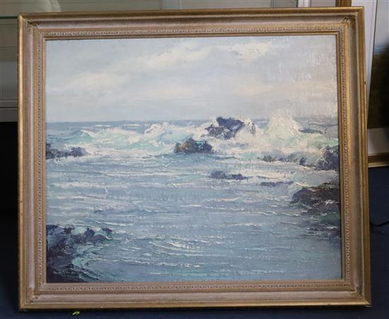 § Augustus William Enness (1876-1948) The Incoming Tide 25 x 29.5in.
